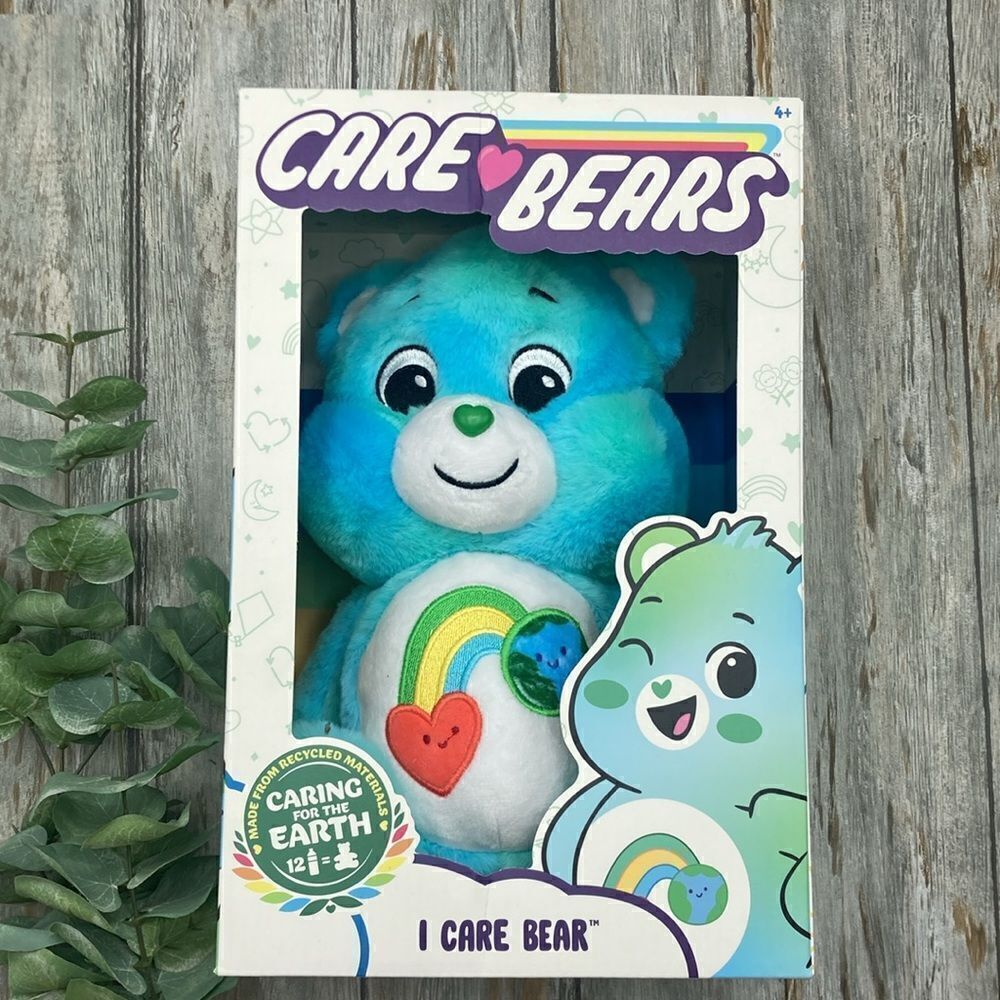 Care Bears 14" Plush - I Care Bear - Soft Recycled Material!